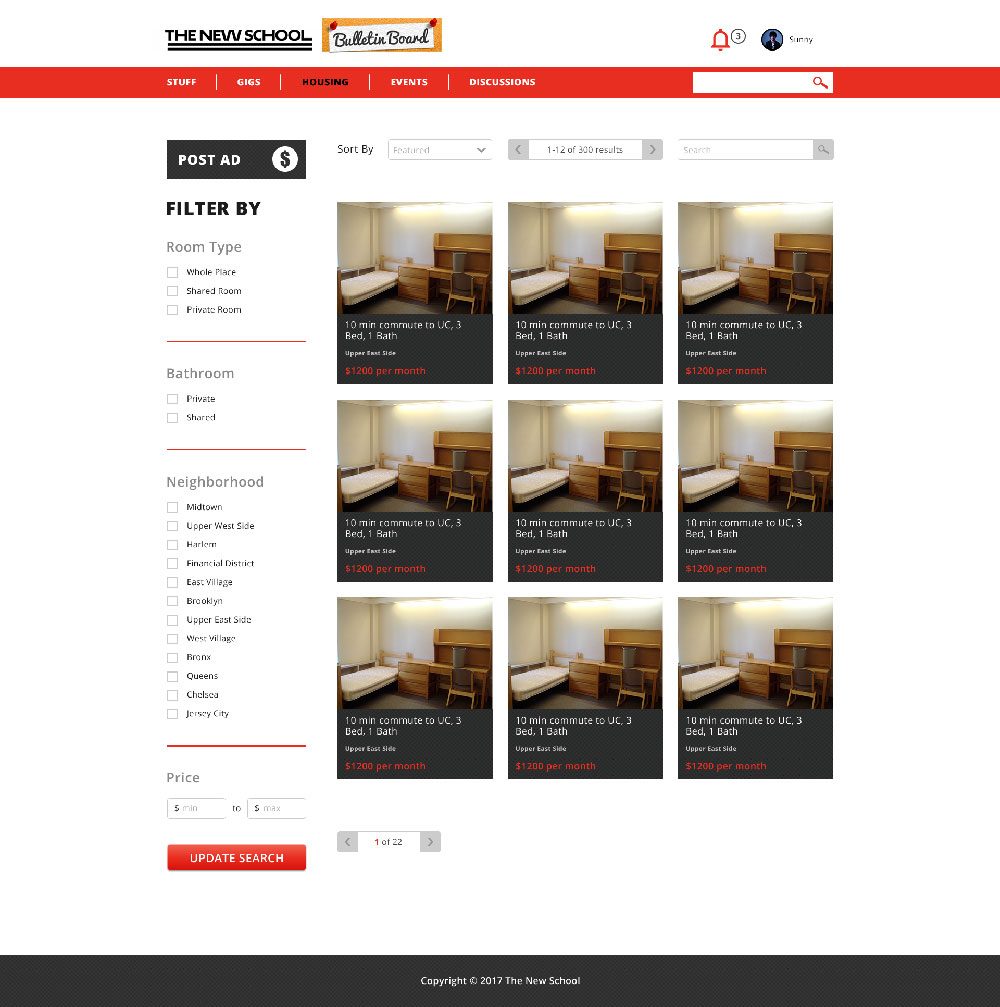 Housing Page